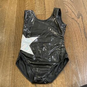 Black and Silver Star Kids Leotard
